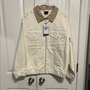 Jordan Cream and Tan Women's Jacket
